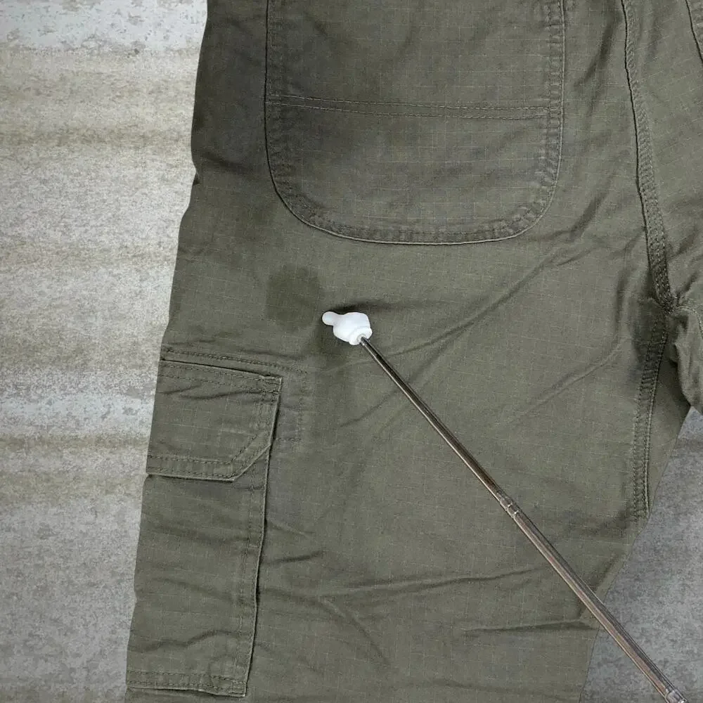 Vintage Y2K Dickies Cargo Pants 36x32 Baggy Wide Olive Green Cotton Dungarees